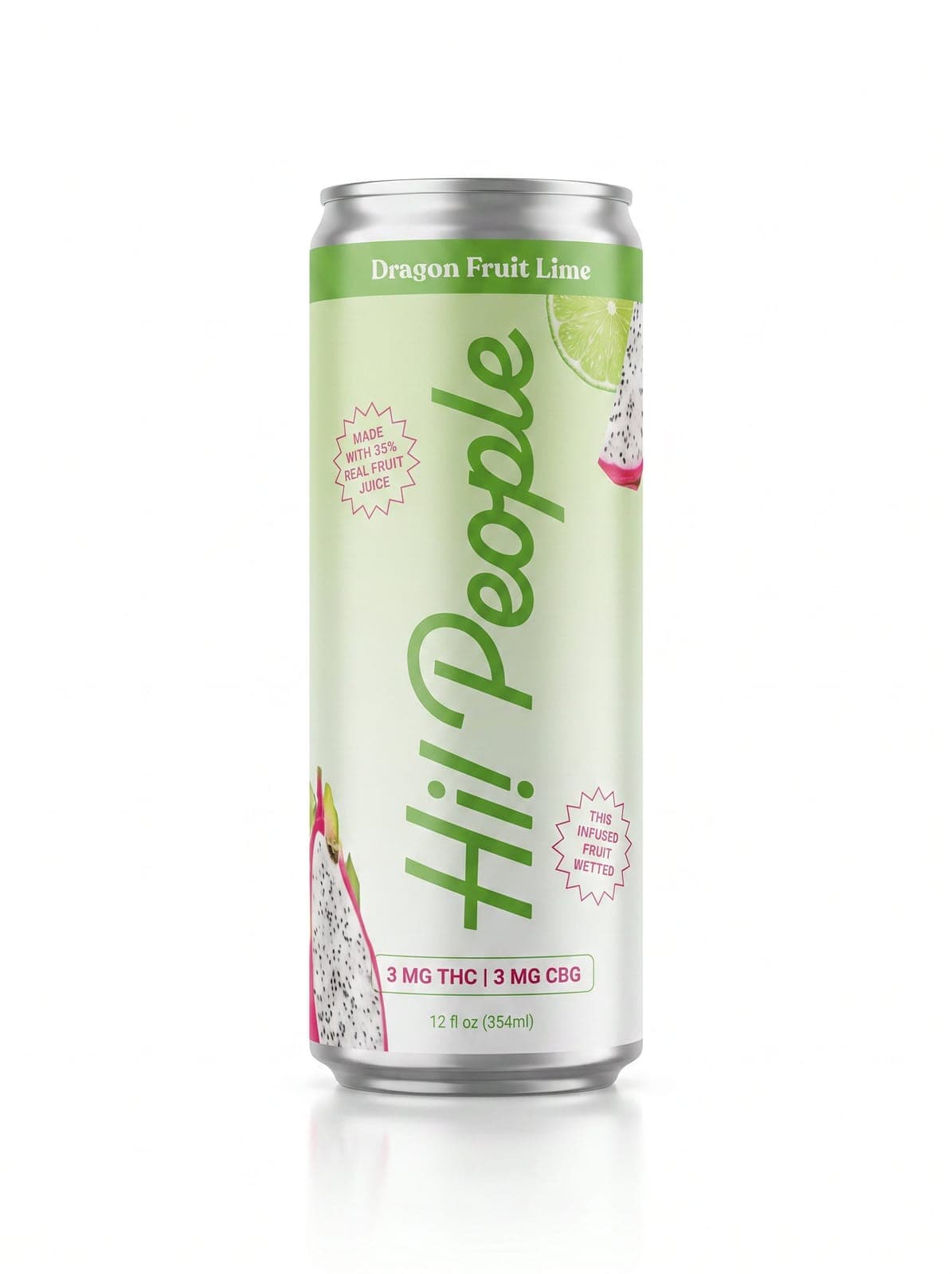 Dragon Fruit Lime seltzer can