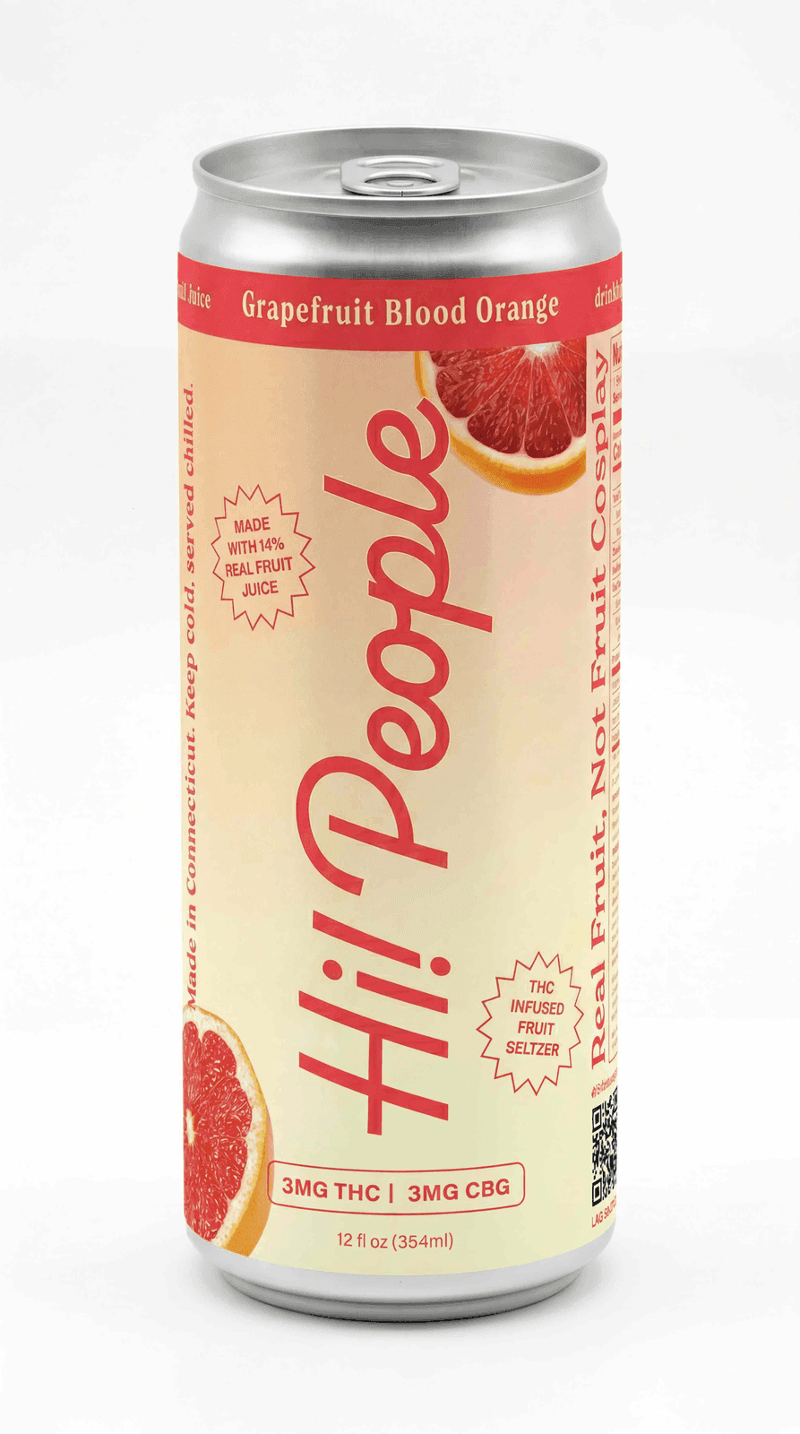 Grapefruit Blood Orange seltzer can