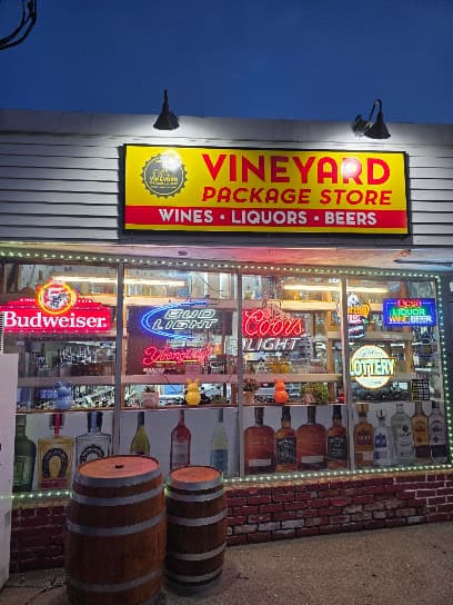 Vineyard Package Store storefront in Milford, CT