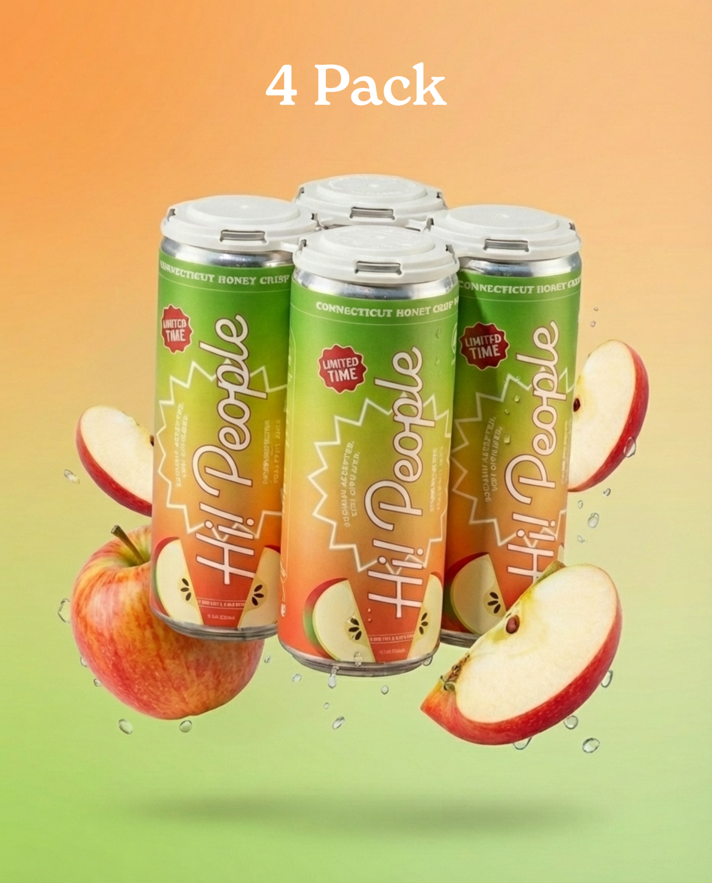 Hi! People Connecticut Honey Crisp with a Twist Hemp-Infused THC CBG Seltzer Can